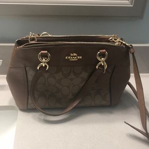 Brown coach bag